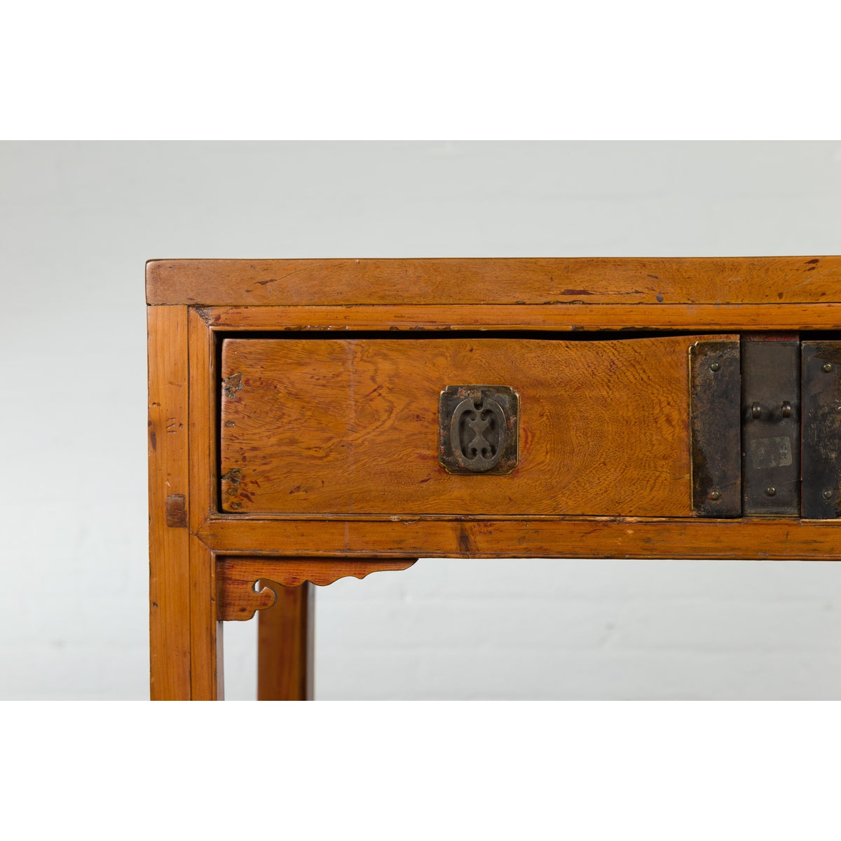 Antique Console Table with Two Drawers and Lower Shelf-8. Asian & Chinese Furniture, Art, Antiques, Vintage Home Décor for sale at FEA Home