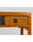 Antique Console Table with Two Drawers and Lower Shelf-9. Asian & Chinese Furniture, Art, Antiques, Vintage Home Décor for sale at FEA Home