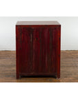 Qing Dynasty 19th Century Chinese Red Lacquer Cabinet with Drawers and Doors-15. Asian & Chinese Furniture, Art, Antiques, Vintage Home Décor for sale at FEA Home