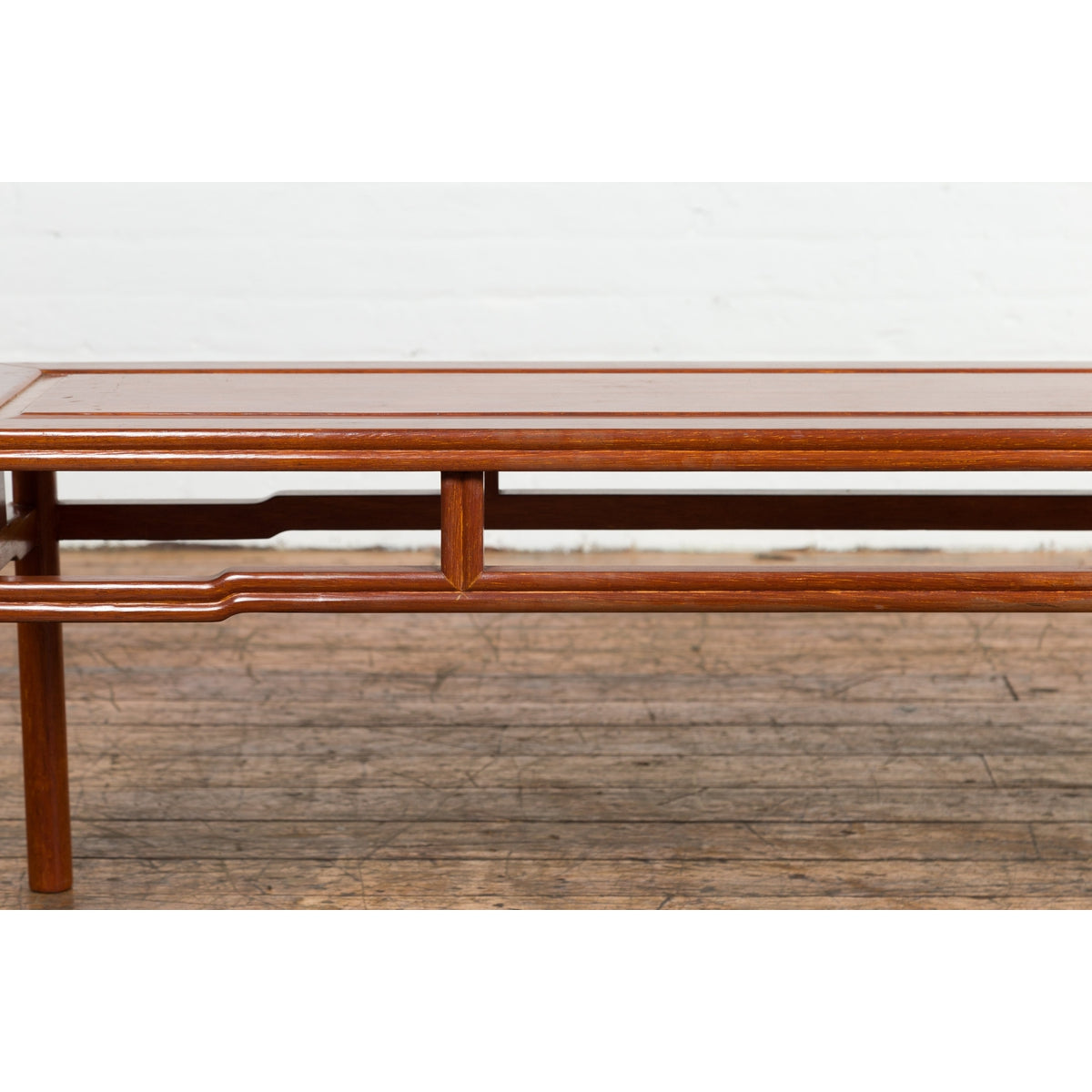 Chinese Late Qing Dynasty 1900s Low Kang Coffee Table with Humpback Stretchers-11. Asian & Chinese Furniture, Art, Antiques, Vintage Home Décor for sale at FEA Home