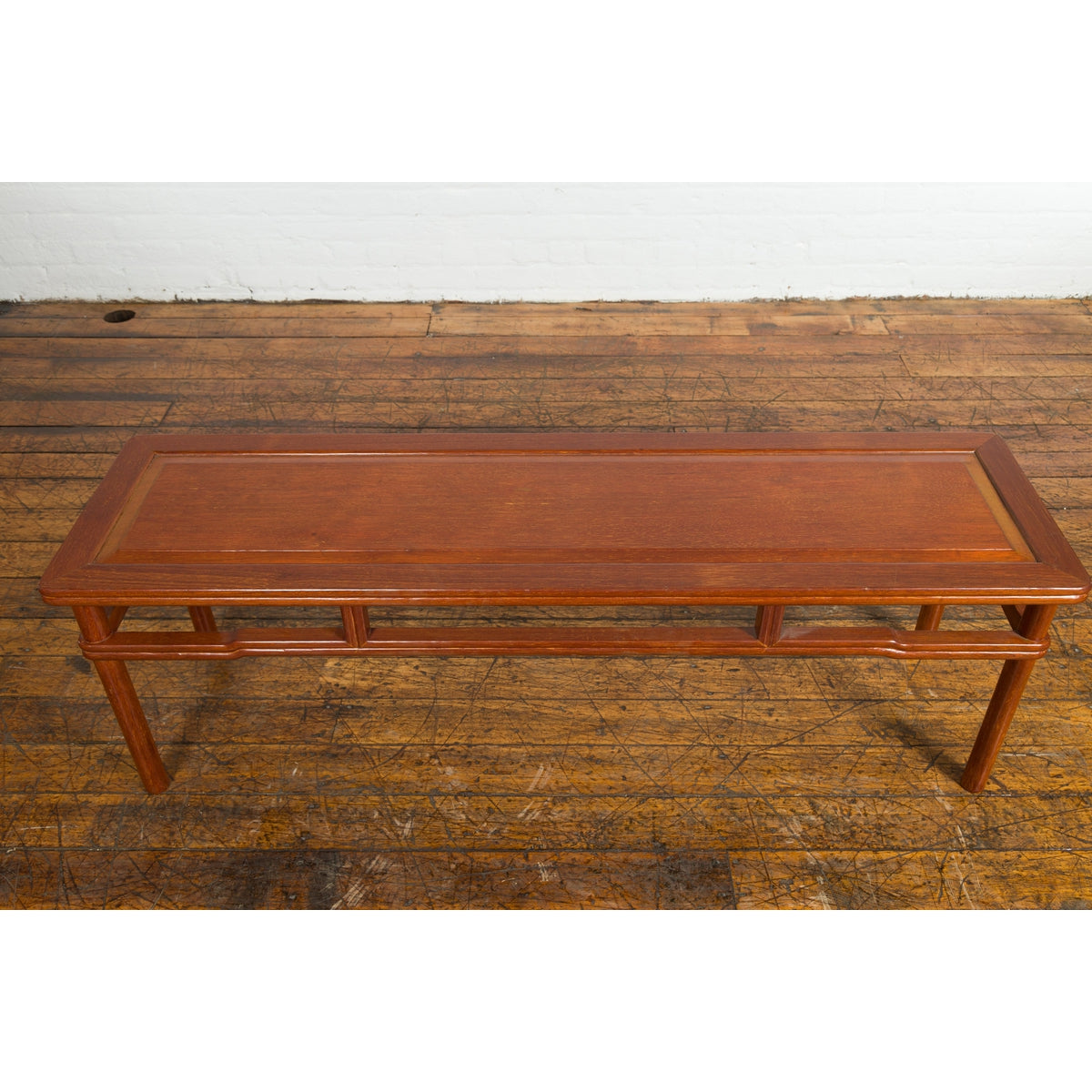 Chinese Late Qing Dynasty 1900s Low Kang Coffee Table with Humpback Stretchers-12. Asian & Chinese Furniture, Art, Antiques, Vintage Home Décor for sale at FEA Home