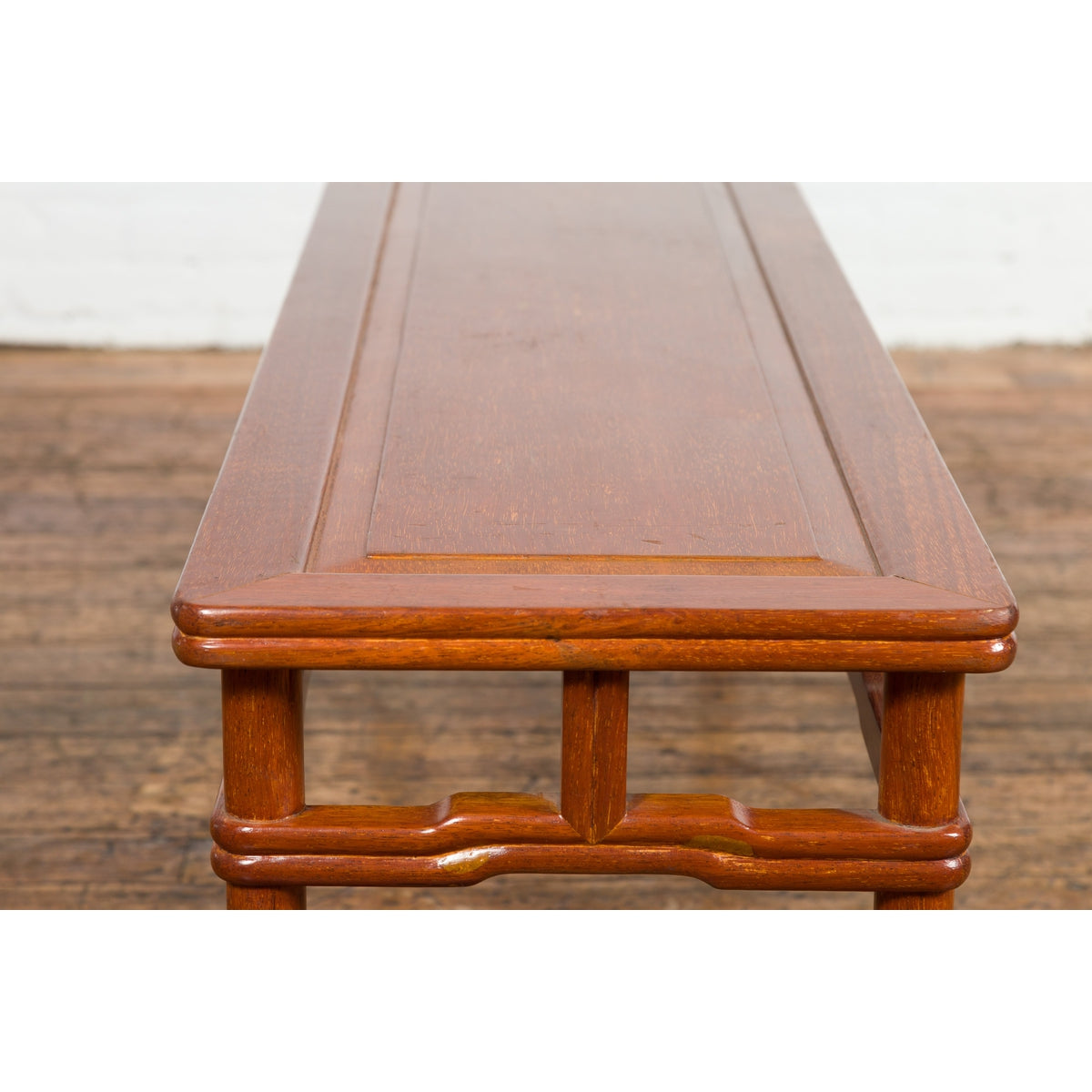 Chinese Late Qing Dynasty 1900s Low Kang Coffee Table with Humpback Stretchers-14. Asian & Chinese Furniture, Art, Antiques, Vintage Home Décor for sale at FEA Home