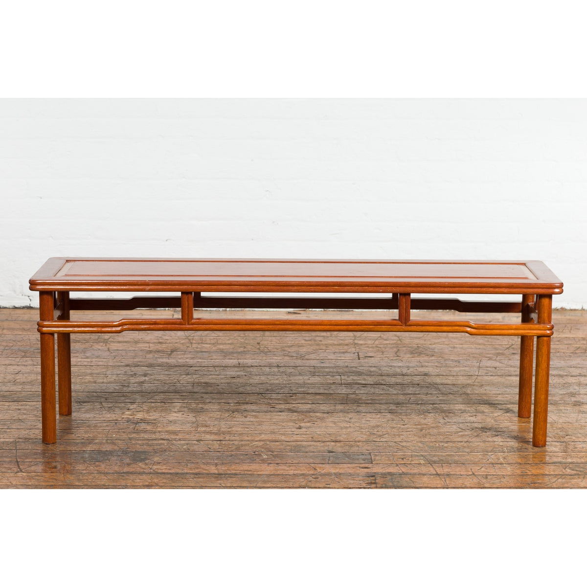 Chinese Late Qing Dynasty 1900s Low Kang Coffee Table with Humpback Stretchers-17. Asian & Chinese Furniture, Art, Antiques, Vintage Home Décor for sale at FEA Home