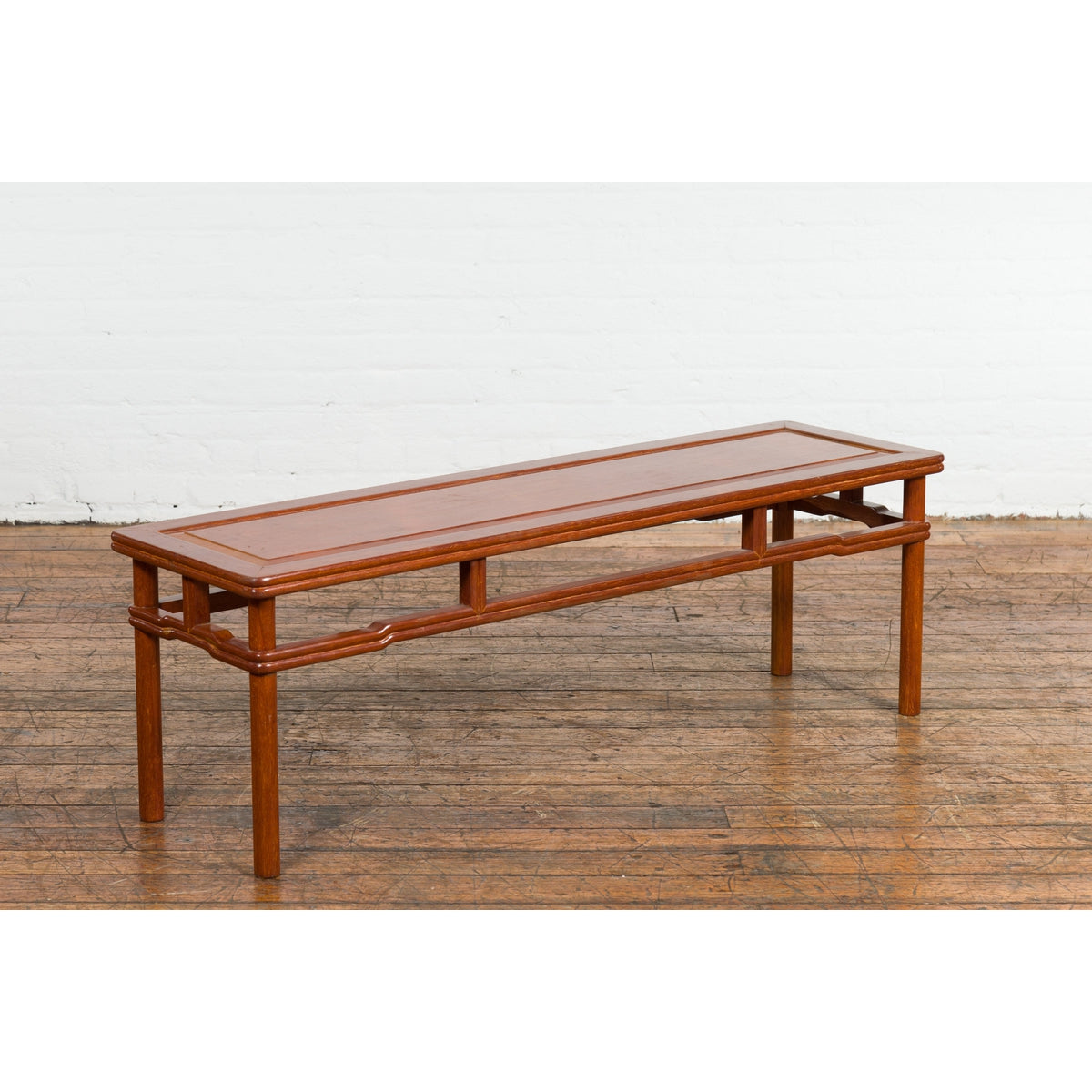 Chinese Late Qing Dynasty 1900s Low Kang Coffee Table with Humpback Stretchers-3. Asian & Chinese Furniture, Art, Antiques, Vintage Home Décor for sale at FEA Home