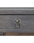 Chinese Late Qing Low Table with Two Drawers and Custom Grey Silver Lacquer-11. Asian & Chinese Furniture, Art, Antiques, Vintage Home Décor for sale at FEA Home