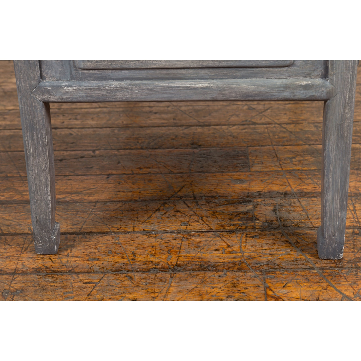 Chinese Late Qing Low Table with Two Drawers and Custom Grey Silver Lacquer-14. Asian & Chinese Furniture, Art, Antiques, Vintage Home Décor for sale at FEA Home