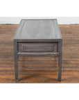Chinese Late Qing Low Table with Two Drawers and Custom Grey Silver Lacquer-16. Asian & Chinese Furniture, Art, Antiques, Vintage Home Décor for sale at FEA Home
