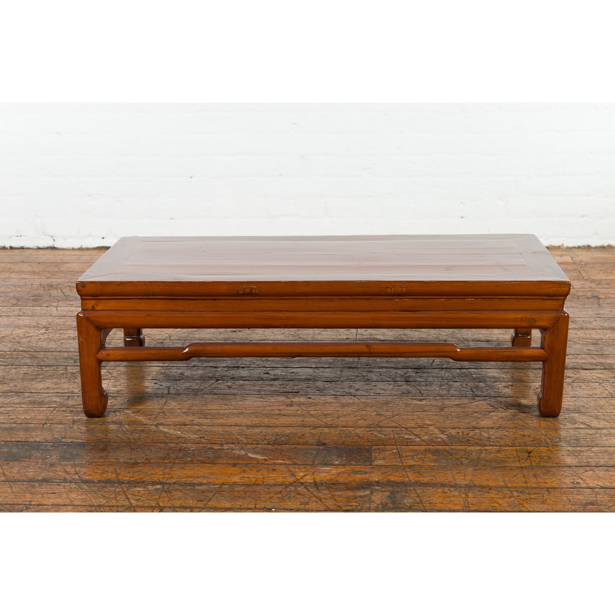 Chinese Low Side Table with Brown Lacquer-11. Asian & Chinese Furniture, Art, Antiques, Vintage Home Décor for sale at FEA Home