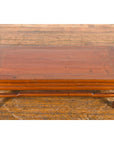 Chinese Low Side Table with Brown Lacquer-8. Asian & Chinese Furniture, Art, Antiques, Vintage Home Décor for sale at FEA Home