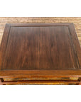 Late Qing Dynasty Square Coffee Table with Horse Hoof Legs and Stretchers-11. Asian & Chinese Furniture, Art, Antiques, Vintage Home Décor for sale at FEA Home