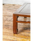 Late Qing Dynasty Square Coffee Table with Horse Hoof Legs and Stretchers-8. Asian & Chinese Furniture, Art, Antiques, Vintage Home Décor for sale at FEA Home