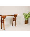 Qing Dynasty Tall Altar Console Table with Carved Scrolling Spandrels-11. Asian & Chinese Furniture, Art, Antiques, Vintage Home Décor for sale at FEA Home