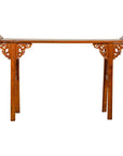 Qing Dynasty Tall Altar Console Table with Carved Scrolling Spandrels-18. Asian & Chinese Furniture, Art, Antiques, Vintage Home Décor for sale at FEA Home