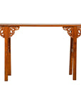 Tall Altar Console Table with Carved Scrolling Spandrels-1. Asian & Chinese Furniture, Art, Antiques, Vintage Home Décor for sale at FEA Home