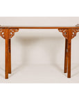 Qing Dynasty Tall Altar Console Table with Carved Scrolling Spandrels-2. Asian & Chinese Furniture, Art, Antiques, Vintage Home Décor for sale at FEA Home