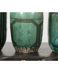 Set of Antique Green Glazed Ceramic Jars-13. Asian & Chinese Furniture, Art, Antiques, Vintage Home Décor for sale at FEA Home