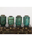 Set of Antique Green Glazed Ceramic Jars-16. Asian & Chinese Furniture, Art, Antiques, Vintage Home Décor for sale at FEA Home
