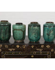 Set of Antique Green Glazed Ceramic Jars-2. Asian & Chinese Furniture, Art, Antiques, Vintage Home Décor for sale at FEA Home