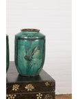 Set of Antique Green Glazed Ceramic Jars-YN3477D-7. Asian & Chinese Furniture, Art, Antiques, Vintage Home Décor for sale at FEA Home