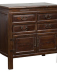 Antique Bedside Cabinet with 4 Drawers and Rectangular Top-1. Asian & Chinese Furniture, Art, Antiques, Vintage Home Décor for sale at FEA Home
