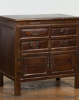 Antique Bedside Cabinet with 4 Drawers and Rectangular Top-3. Asian & Chinese Furniture, Art, Antiques, Vintage Home Décor for sale at FEA Home