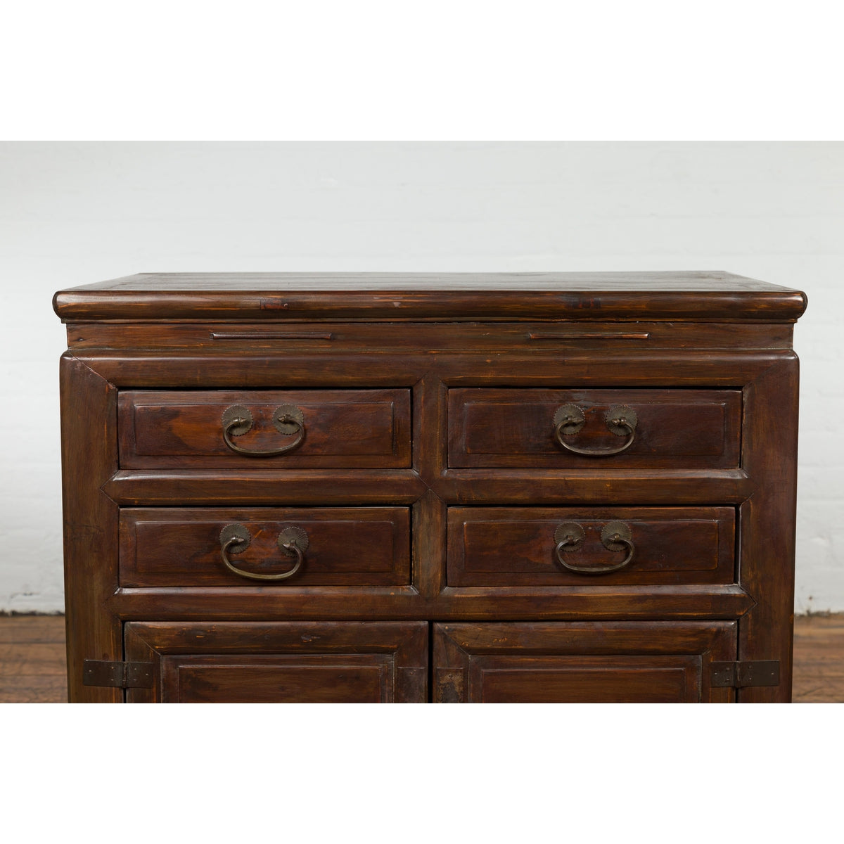 Antique Bedside Cabinet with 4 Drawers and Rectangular Top-5. Asian & Chinese Furniture, Art, Antiques, Vintage Home Décor for sale at FEA Home