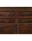 Antique Bedside Cabinet with 4 Drawers and Rectangular Top-6. Asian & Chinese Furniture, Art, Antiques, Vintage Home Décor for sale at FEA Home