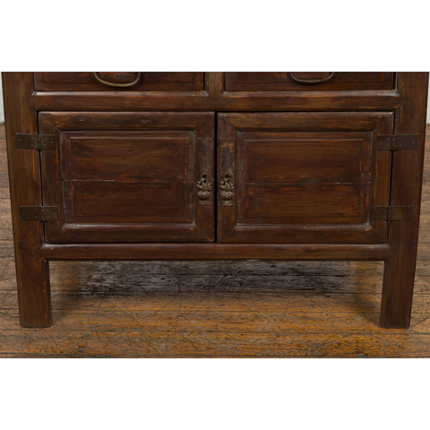 Antique Bedside Cabinet with 4 Drawers and Rectangular Top-YN3673-8. Asian & Chinese Furniture, Art, Antiques, Vintage Home Décor for sale at FEA Home