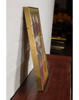 Antique Hand Painted Folk Art Painting Depicting Musicians and Archers-11. Asian & Chinese Furniture, Art, Antiques, Vintage Home Décor for sale at FEA Home