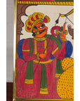 Antique Hand Painted Folk Art Painting Depicting Musicians and Archers-8. Asian & Chinese Furniture, Art, Antiques, Vintage Home Décor for sale at FEA Home