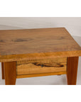 Near Pair of Mango Wood Midcentury Low Side Tables with Single Drawers-13. Asian & Chinese Furniture, Art, Antiques, Vintage Home Décor for sale at FEA Home