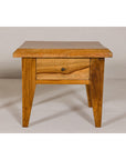 Near Pair of Mango Wood Midcentury Low Side Tables with Single Drawers-4. Asian & Chinese Furniture, Art, Antiques, Vintage Home Décor for sale at FEA Home
