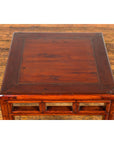 Late Qing Dynasty Small Side Table with Pillar Strut Motifs and Scrolling Feet-11. Asian & Chinese Furniture, Art, Antiques, Vintage Home Décor for sale at FEA Home