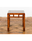 Late Qing Dynasty Small Side Table with Pillar Strut Motifs and Scrolling Feet-15. Asian & Chinese Furniture, Art, Antiques, Vintage Home Décor for sale at FEA Home