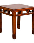 Late Qing Dynasty Small Side Table with Pillar Strut Motifs and Scrolling Feet-18. Asian & Chinese Furniture, Art, Antiques, Vintage Home Décor for sale at FEA Home