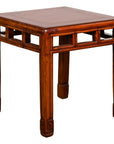 Late Qing Dynasty Small Side Table with Pillar Strut Motifs and Scrolling Feet-1. Asian & Chinese Furniture, Art, Antiques, Vintage Home Décor for sale at FEA Home
