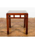 Late Qing Dynasty Small Side Table with Pillar Strut Motifs and Scrolling Feet-4. Asian & Chinese Furniture, Art, Antiques, Vintage Home Décor for sale at FEA Home