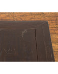 Qing Dynasty Brown Lacquer Low Table with Carved Apron and Horse Hoof Legs-14. Asian & Chinese Furniture, Art, Antiques, Vintage Home Décor for sale at FEA Home
