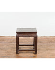 Qing Dynasty Brown Lacquer Low Table with Carved Apron and Horse Hoof Legs-16. Asian & Chinese Furniture, Art, Antiques, Vintage Home Décor for sale at FEA Home