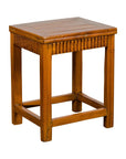 Late Qing Dynasty Side Table with Carved Reeded Apron and Side Stretchers-15. Asian & Chinese Furniture, Art, Antiques, Vintage Home Décor for sale at FEA Home