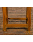Late Qing Dynasty Side Table with Carved Reeded Apron and Side Stretchers-6. Asian & Chinese Furniture, Art, Antiques, Vintage Home Décor for sale at FEA Home