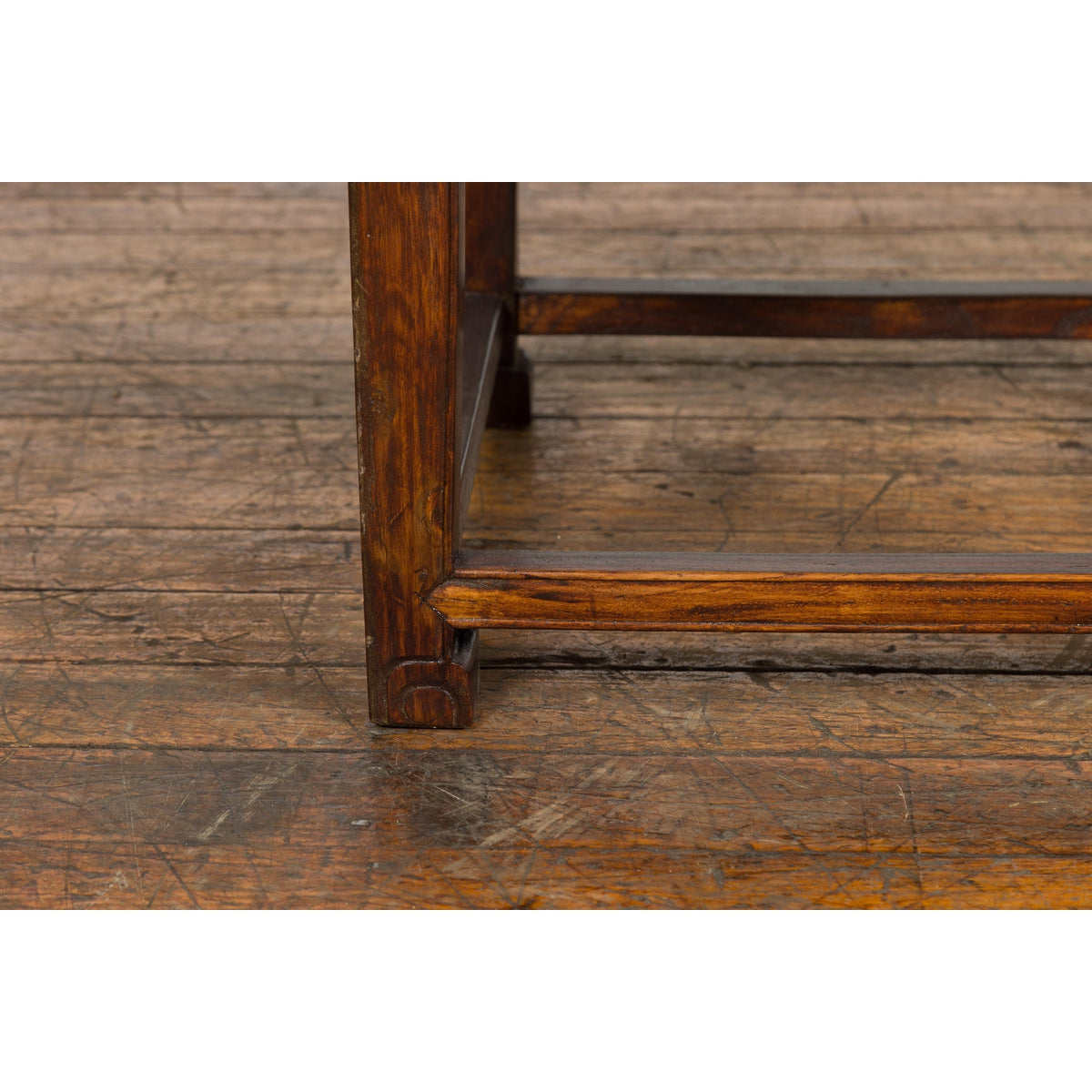 Small Square Low End Table with Carved Apron-10. Asian & Chinese Furniture, Art, Antiques, Vintage Home Décor for sale at FEA Home