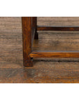 Small Square Low End Table with Carved Apron-10. Asian & Chinese Furniture, Art, Antiques, Vintage Home Décor for sale at FEA Home