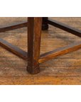 Small Square Low End Table with Carved Apron-13. Asian & Chinese Furniture, Art, Antiques, Vintage Home Décor for sale at FEA Home