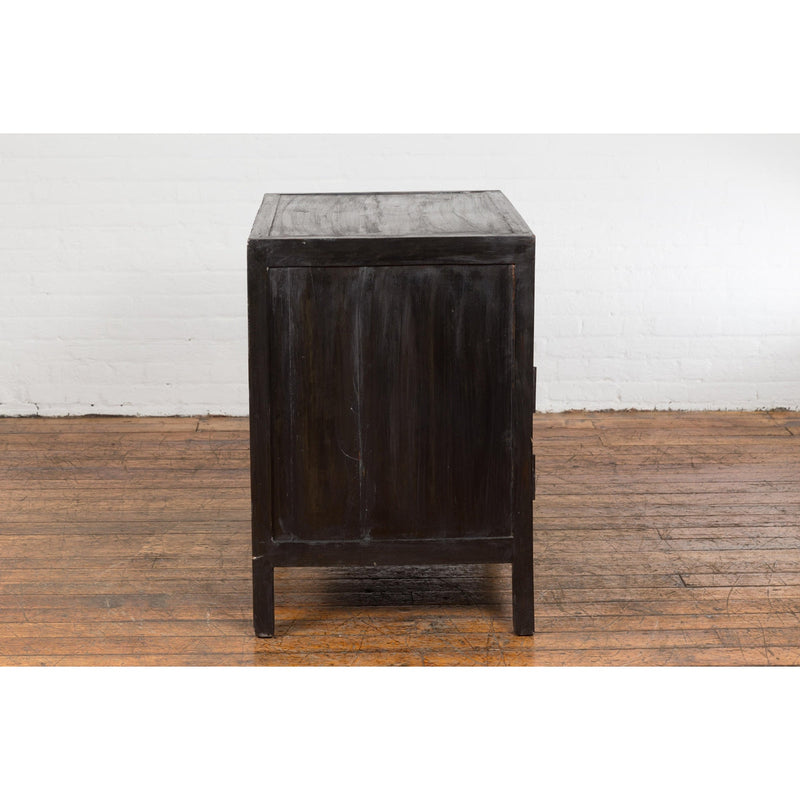 Antique Side Cabinet with Drawers, Shelf & Butterfly Key-YN4039-18. Asian & Chinese Furniture, Art, Antiques, Vintage Home Décor for sale at FEA Home