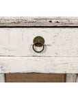 Vintage Chinese Side Table with Whitewash Finish and Horse Hoof Legs-6. Asian & Chinese Furniture, Art, Antiques, Vintage Home Décor for sale at FEA Home