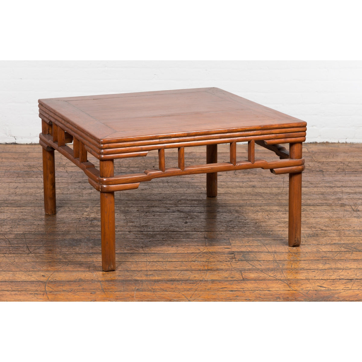 1900s Antique Square Elmwood Coffee Table-10. Asian & Chinese Furniture, Art, Antiques, Vintage Home Décor for sale at FEA Home