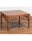 1900s Antique Square Elmwood Coffee Table-10. Asian & Chinese Furniture, Art, Antiques, Vintage Home Décor for sale at FEA Home