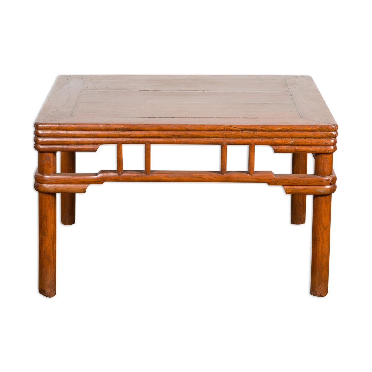 1900s Antique Square Elmwood Coffee Table-14. Asian & Chinese Furniture, Art, Antiques, Vintage Home Décor for sale at FEA Home