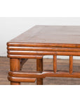 1900s Antique Square Elmwood Coffee Table-3. Asian & Chinese Furniture, Art, Antiques, Vintage Home Décor for sale at FEA Home